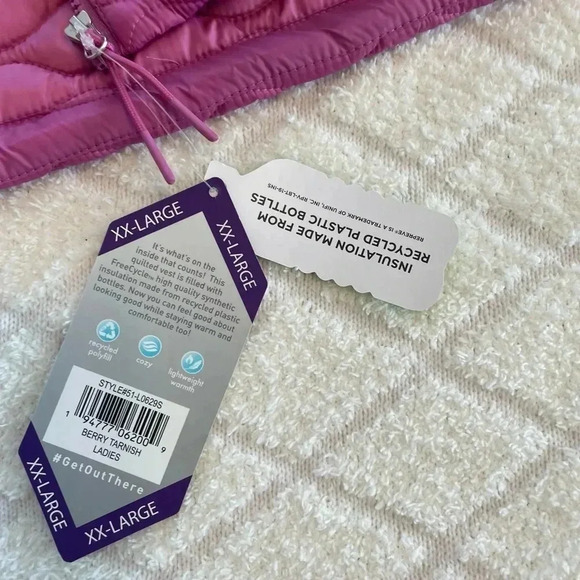 Free Country Pink Quilted vest NWT - Picture 4 of 8